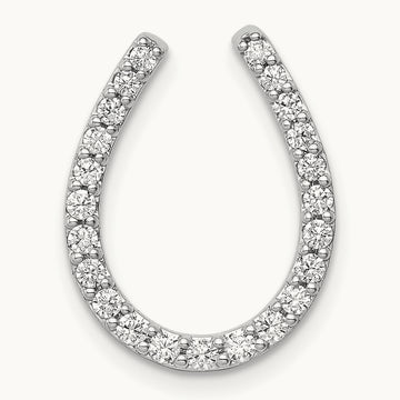 Horseshoe Chain Slide, 0.25 ct tw Lab-Grown Diamond