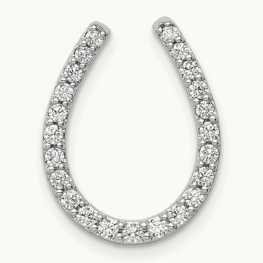 Horseshoe Chain Slide, 0.25 ct tw Lab-Grown Diamond