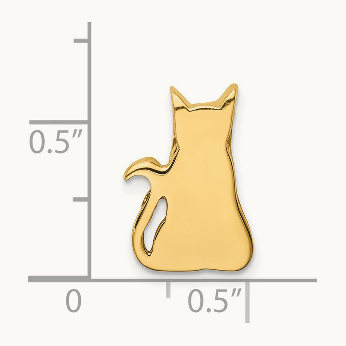 Cat Chain Slide, 14K