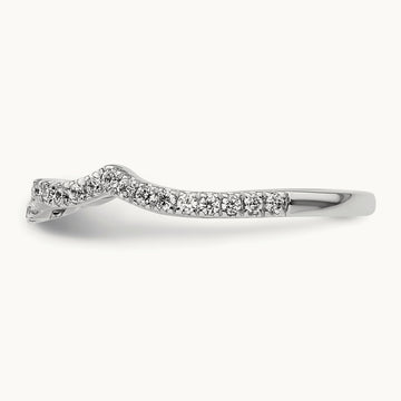 Diamond Wedding Band, 14K White Gold