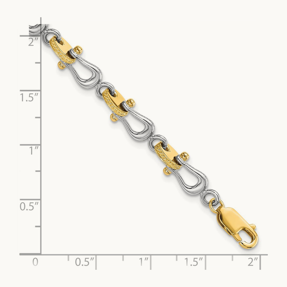 Mariner's Link 8in Bracelet — 14K Two-Tone Gold