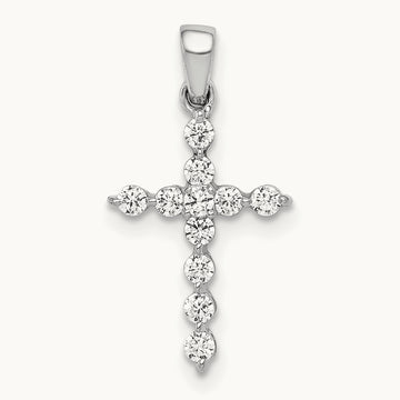 Cross Pendant, 0.25-0.50 ct tw Lab-Grown Diamond