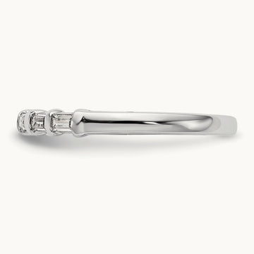 Diamond Wedding Band, 14K White Gold