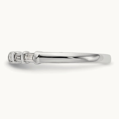 Diamond Wedding Band, 14K White Gold