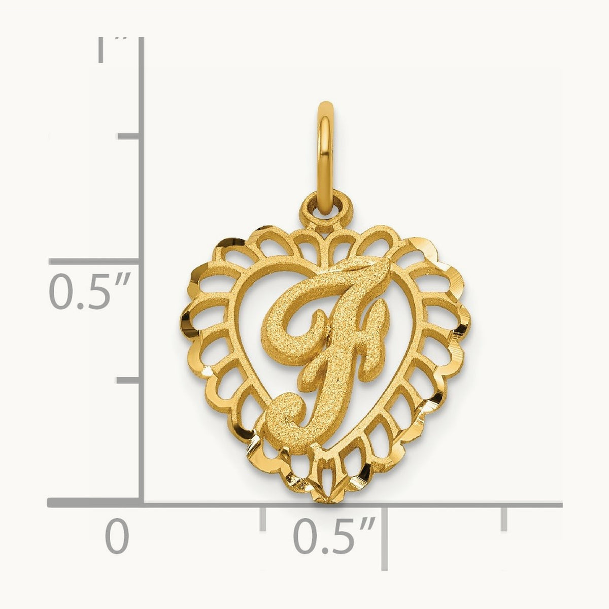Heart Charm — F