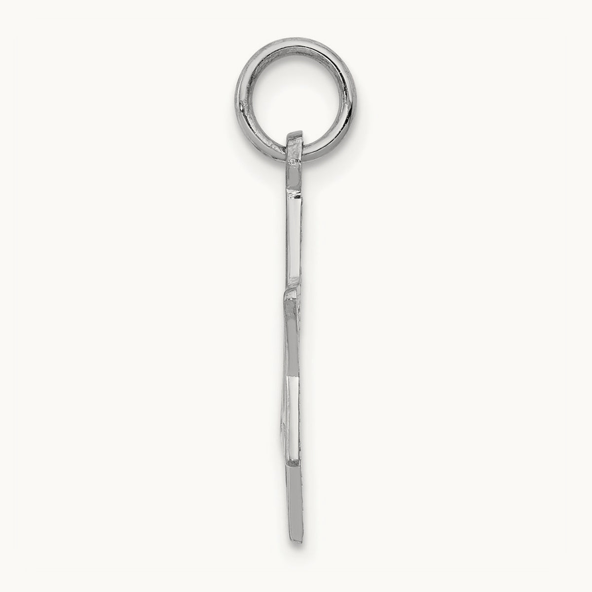 Star of David Charm — 14K White Gold