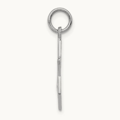 Star of David Charm — 14K White Gold