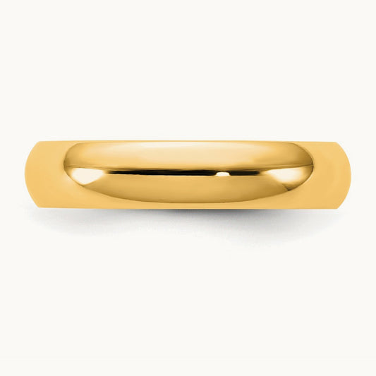 Standard Comfort Fit Band, 4.5mm, 10K Yellow Gold