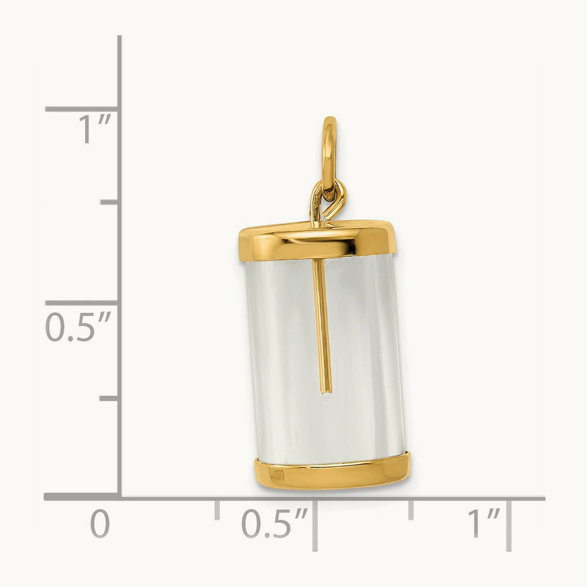 Fillable Capsule Charm, 14K