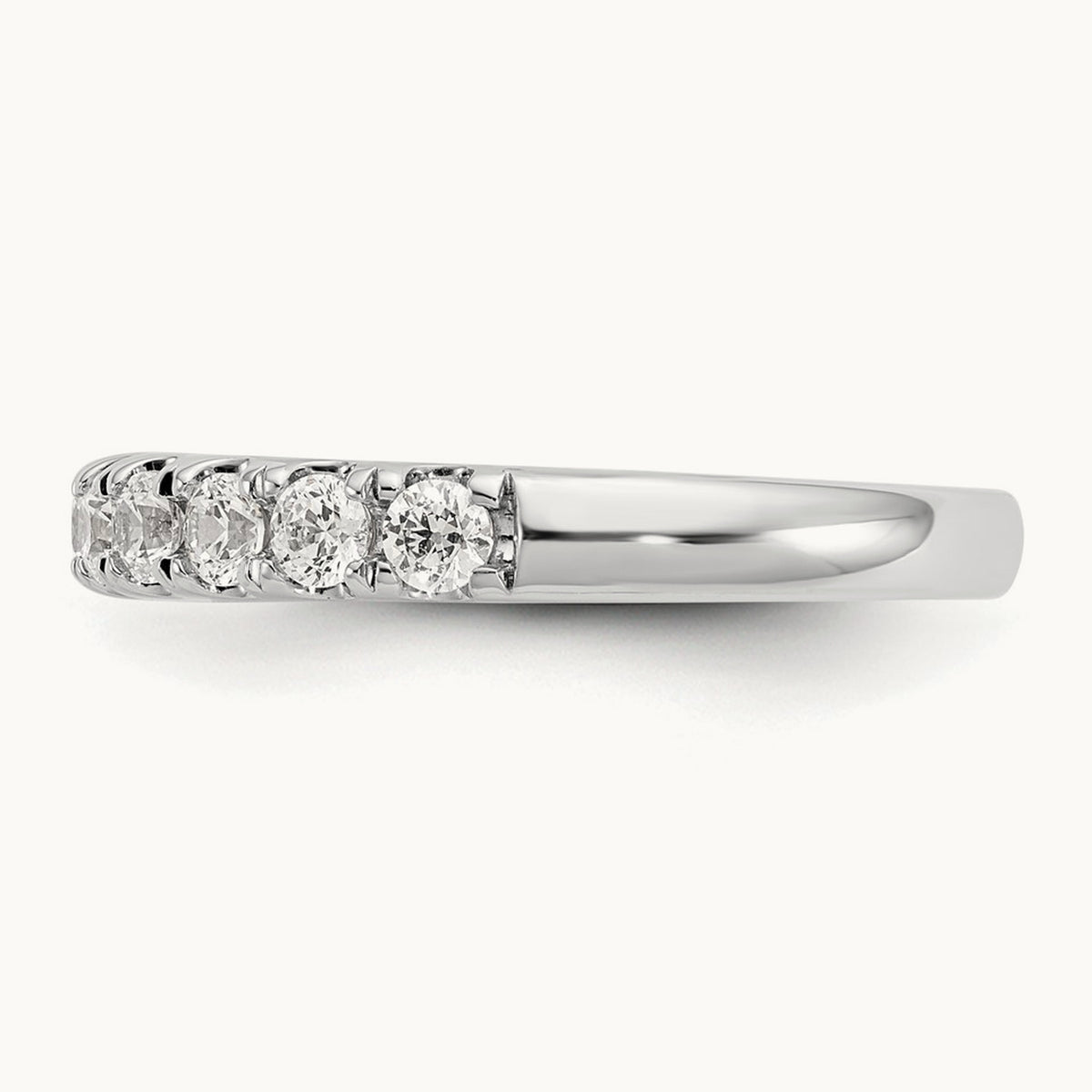 Diamond Wedding Band, 14K White Gold