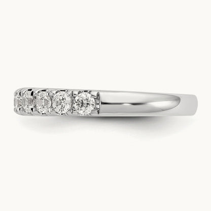 Diamond Wedding Band, 14K White Gold