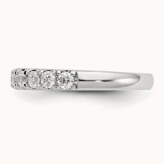 Diamond Wedding Band, 14K White Gold