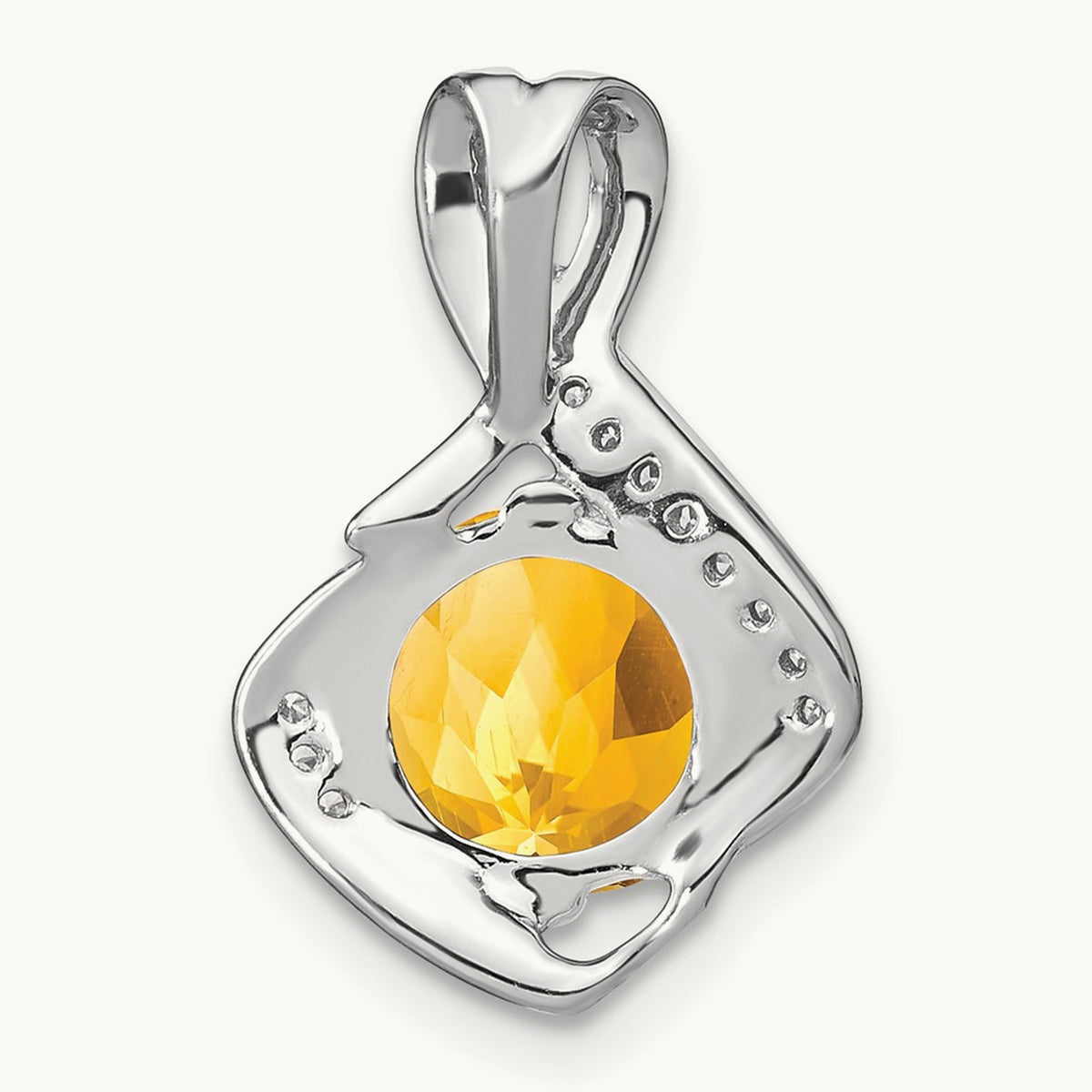 Citrine and Diamond Pendant — photo set