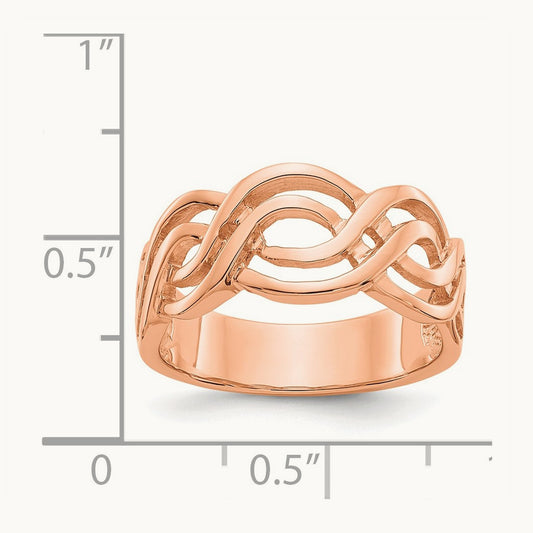 Infinity Ring, 14K Rose Gold