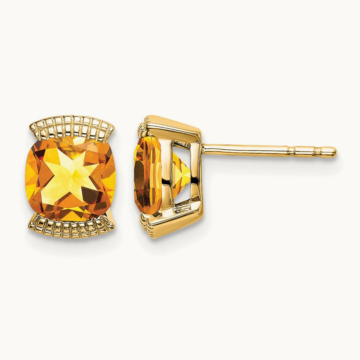 Citrine Post Earrings — photo set