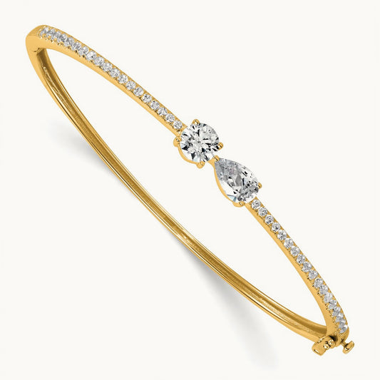 Bangle, 2.00 ct tw Lab-Grown Diamond — 14K Yellow Gold