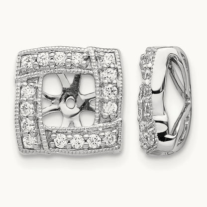 Diamond Square Earring Jackets — photo set