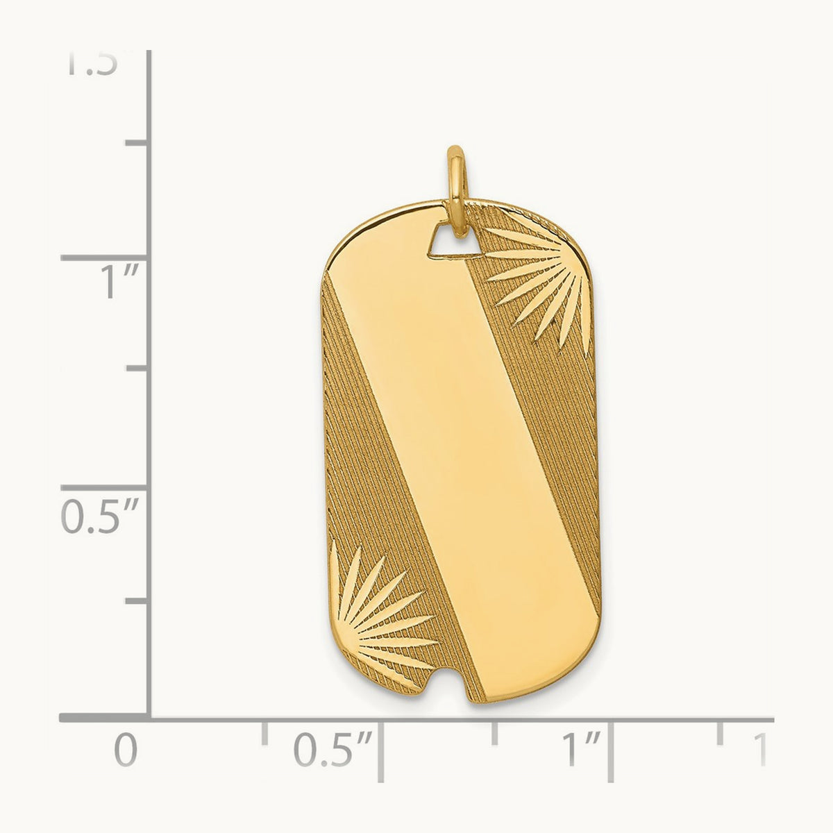 Patterned .018 Gauge Engravable Dog Tag Disc Charm — 32mm