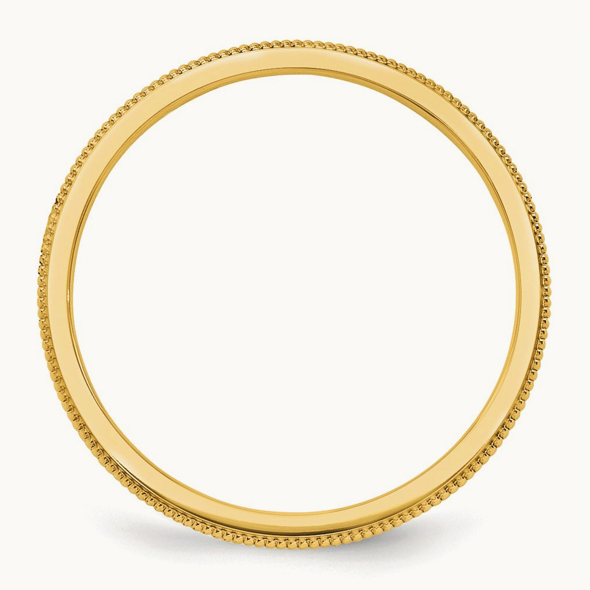 Milgrain Band — 14K Yellow Gold