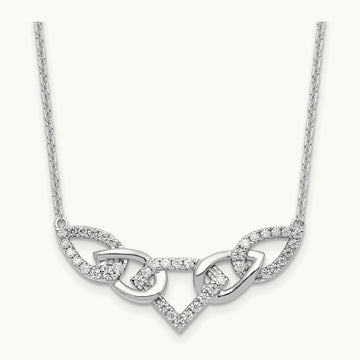 Fashion Teardrop Necklace, 0.50 ct tw Lab-Grown Diamond
