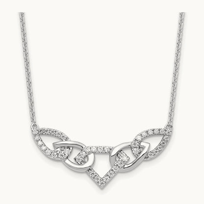 Fashion Teardrop Necklace, 0.50 ct tw Lab-Grown Diamond