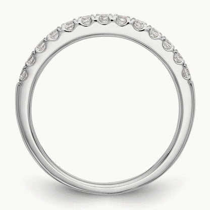 Diamond Wedding Band, 14K White Gold