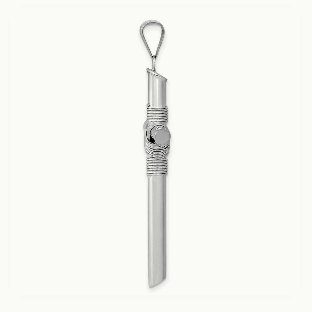 Center Wrap Tube Cross Pendant — 51.36mm
