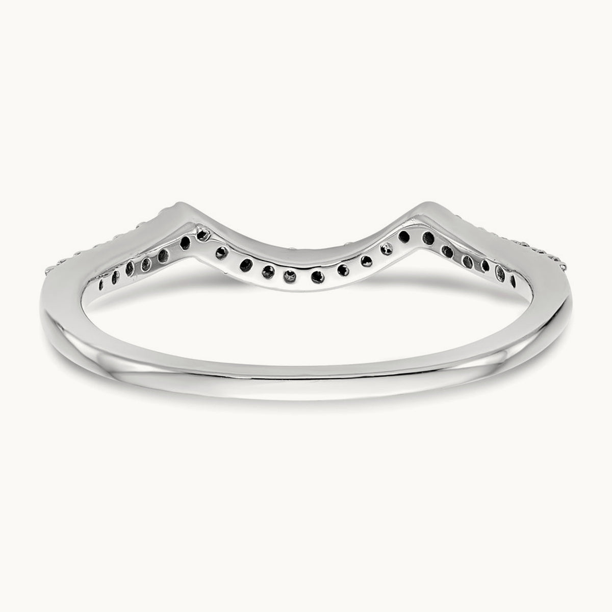 Diamond Wedding Band, 14K White Gold