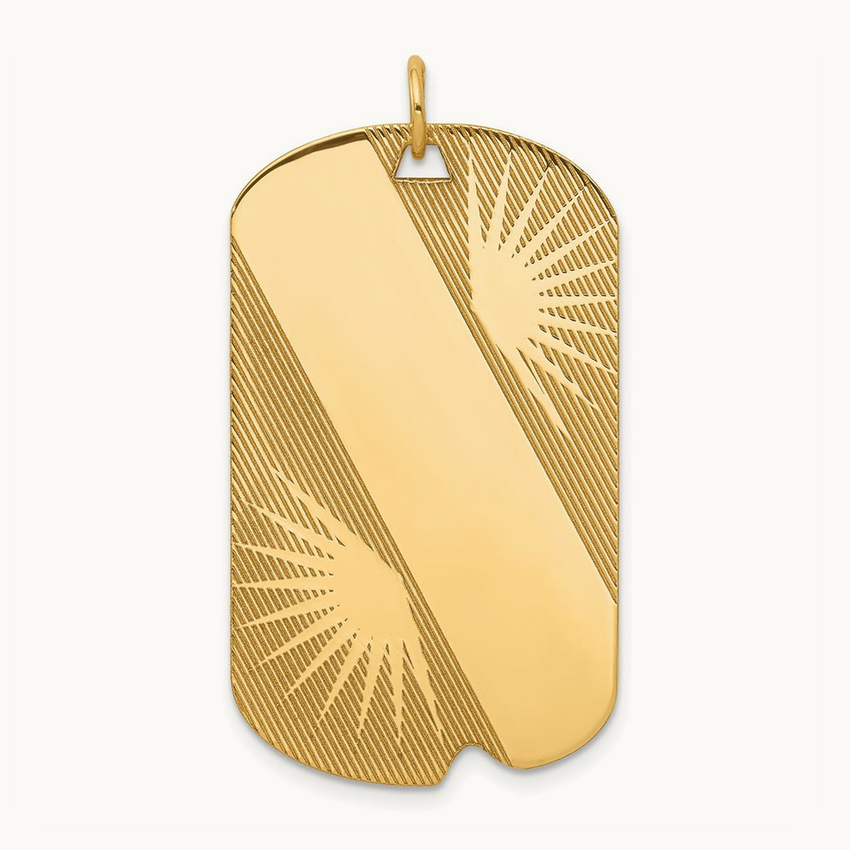 Patterned .018 Gauge Engravable Dog Tag Disc Charm — 39mm