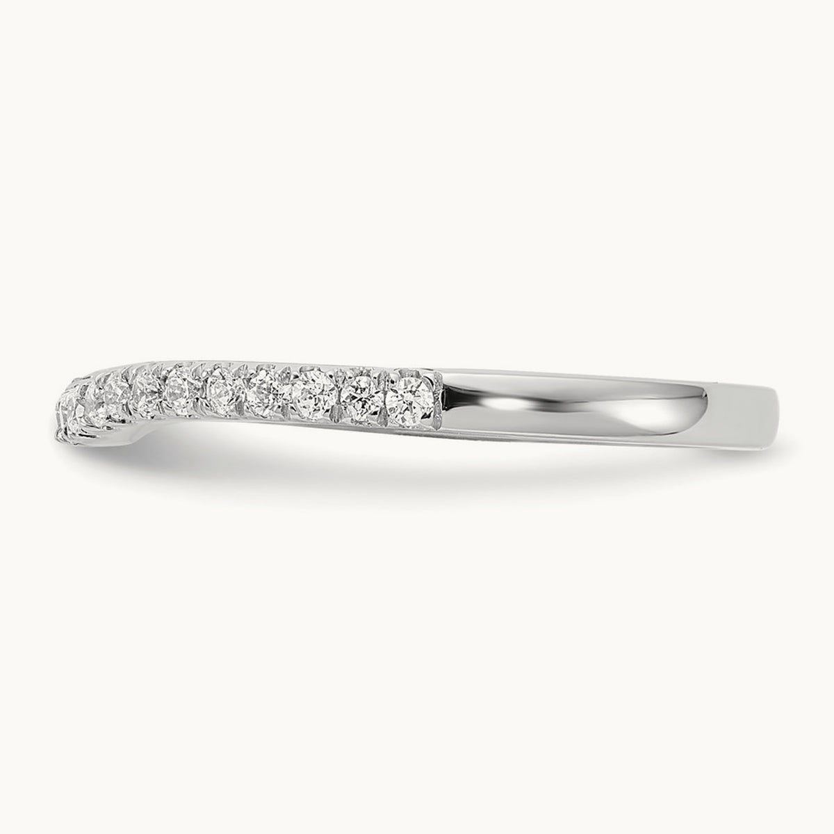 Diamond Wedding Band, 14K White Gold