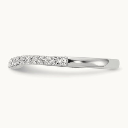 Diamond Wedding Band, 14K White Gold
