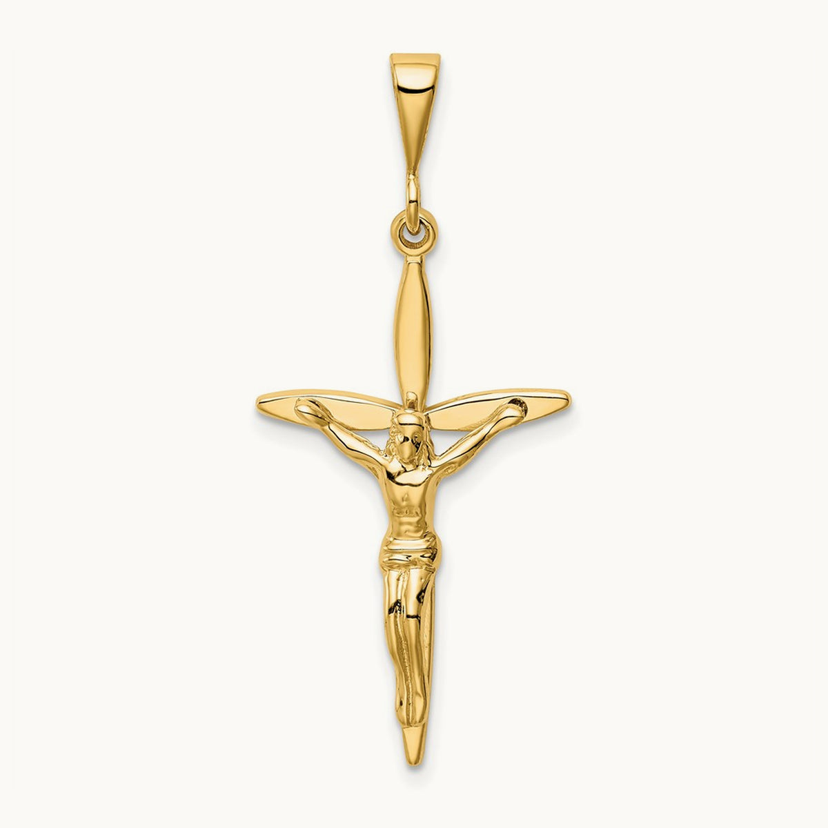 Passion Crucifix Pendant — 14K Yellow Gold