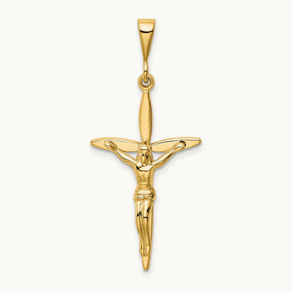 Passion Crucifix Pendant — 14K Yellow Gold