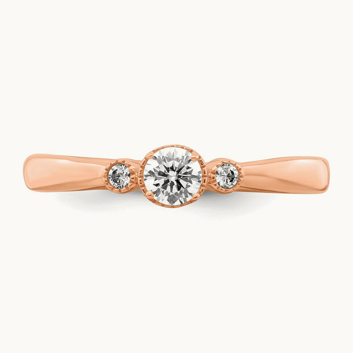 Petite Engagement Ring — 14K Rose Gold, 7