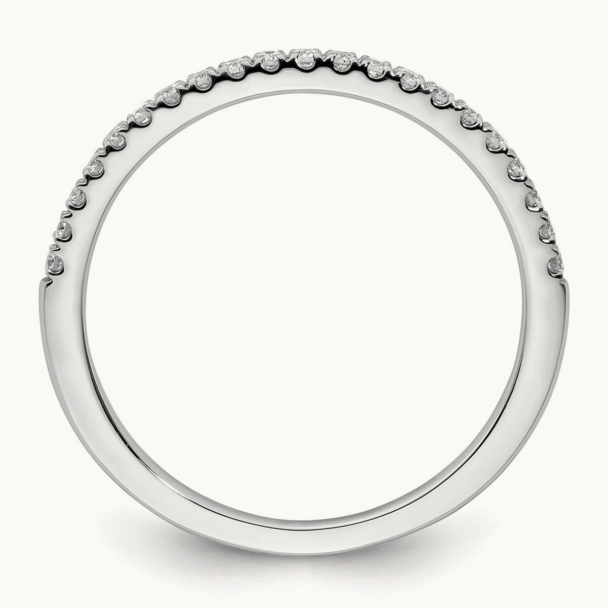 Matching Diamond Wedding Band, 14K White Gold
