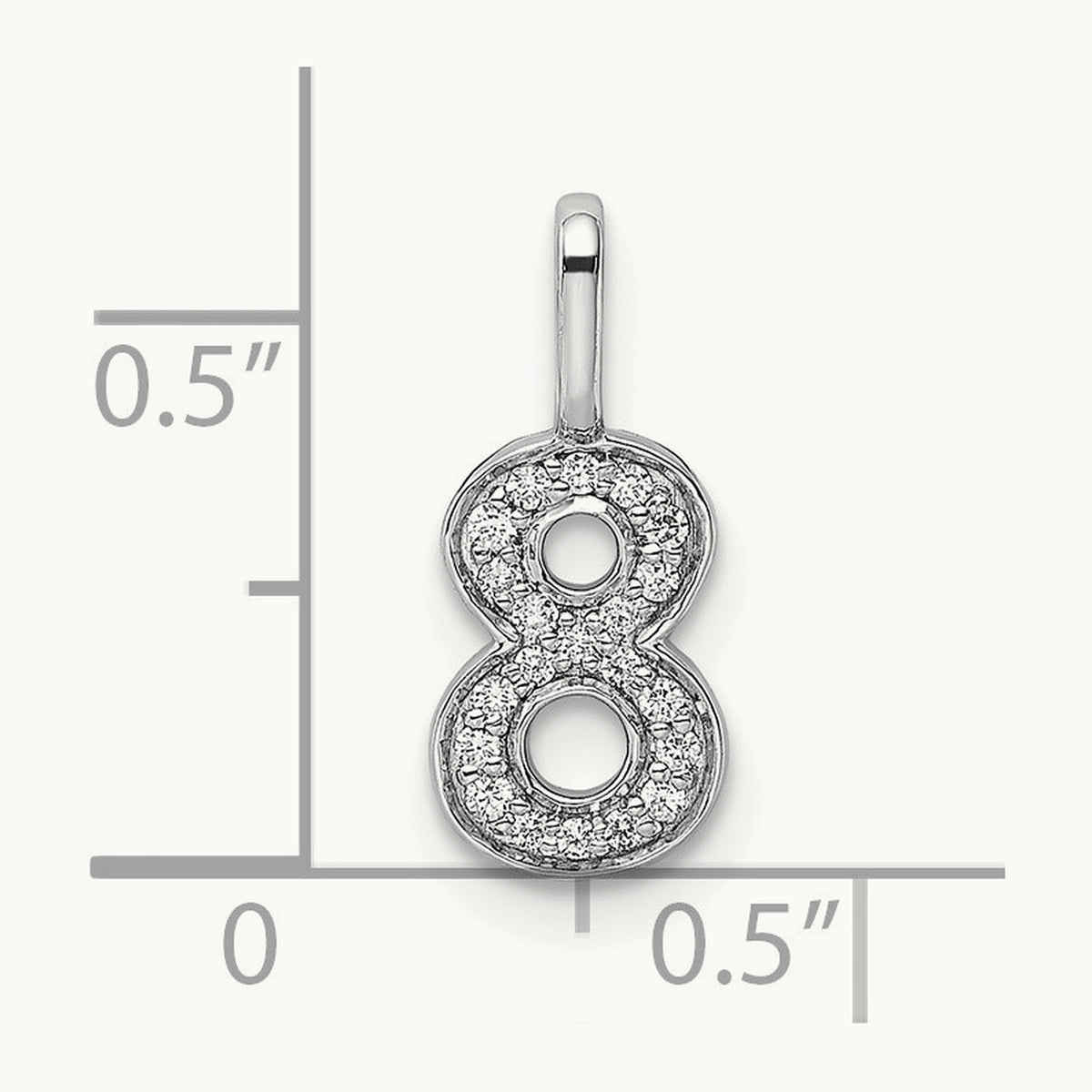 Diamond Number 8 Pendant — photo set