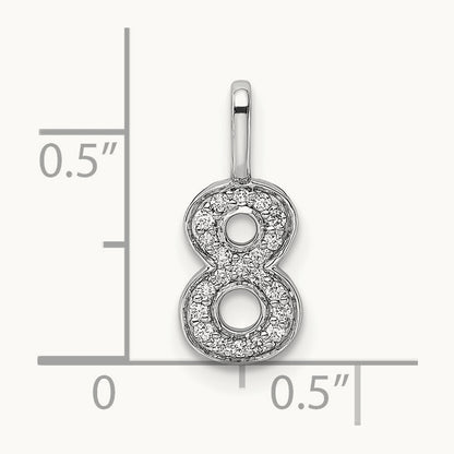 Diamond Number 8 Pendant — photo set