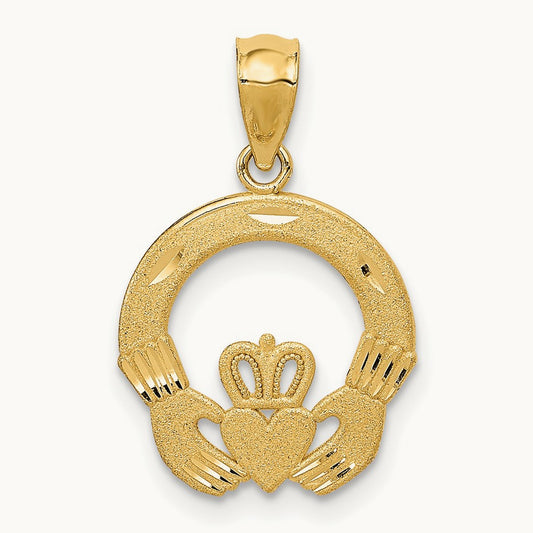 Claddagh Charm, 14K