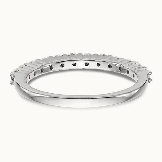 Diamond Wedding Band, 14K White Gold