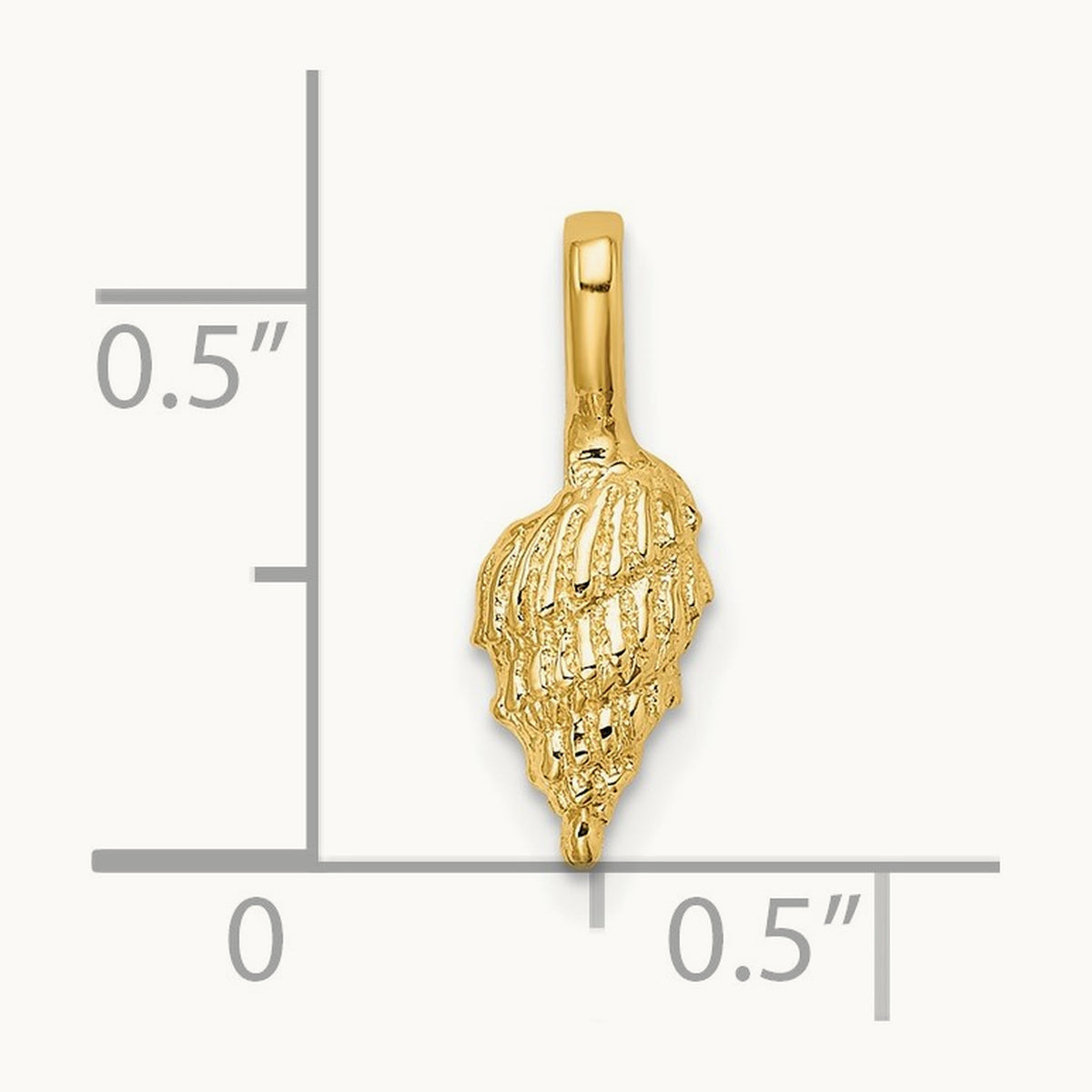 Mini Conch Shell Charm — 15.05mm