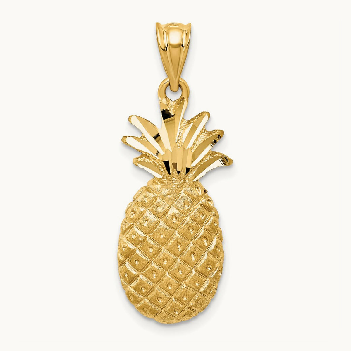 Pineapple Charm, 14K