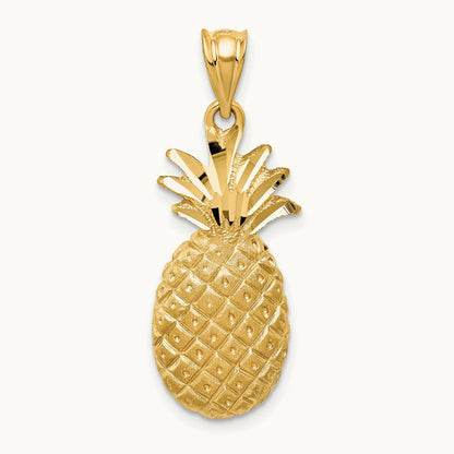 Pineapple Charm, 14K