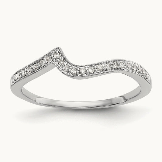 Diamond Wedding Band, 14K White Gold