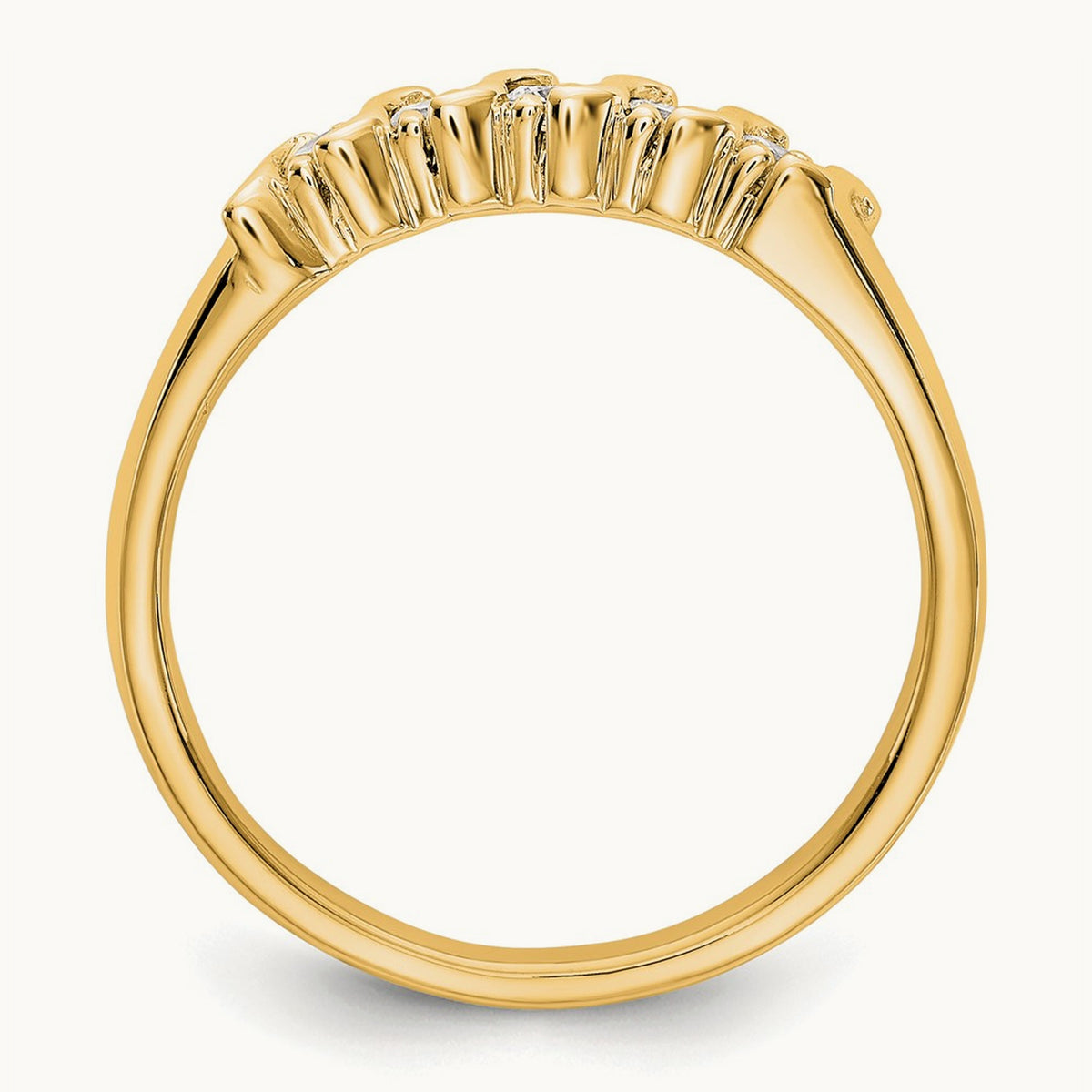 5-Stone Diamond Band — 14K Yellow Gold, 7
