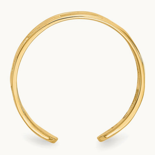Diamond Shapes Toe Ring, 14K