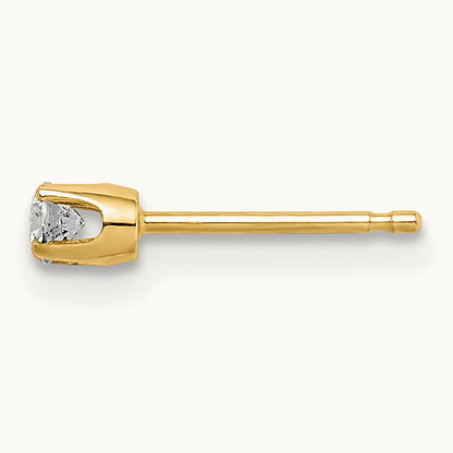 Single Stud Diamond Earring, 14K
