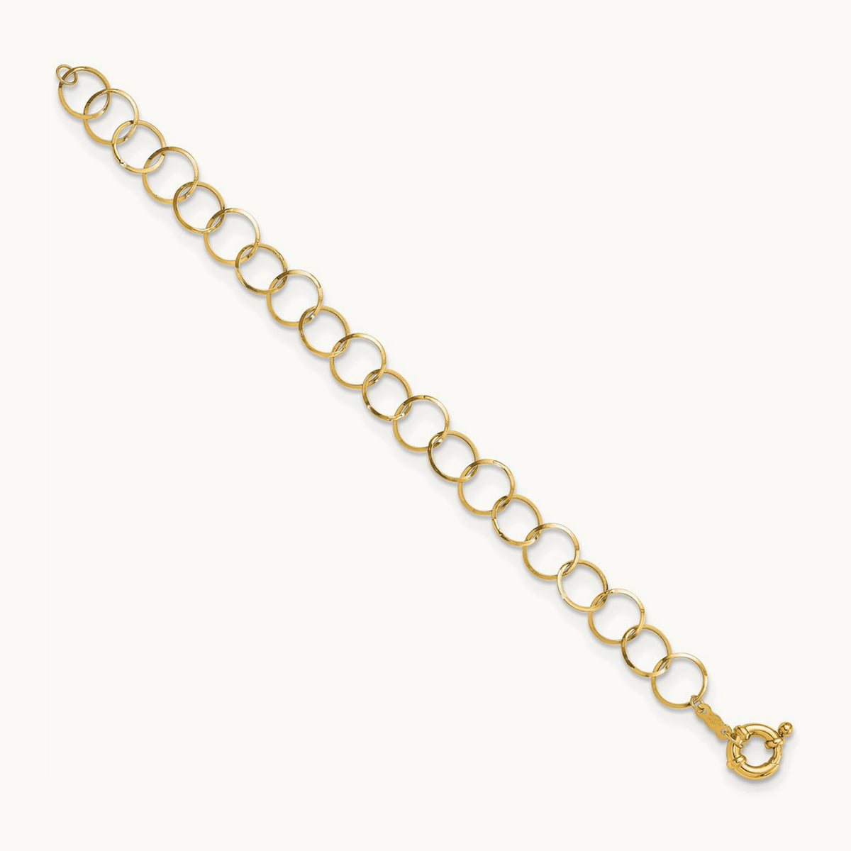 Circle Chain Bracelet, 14K