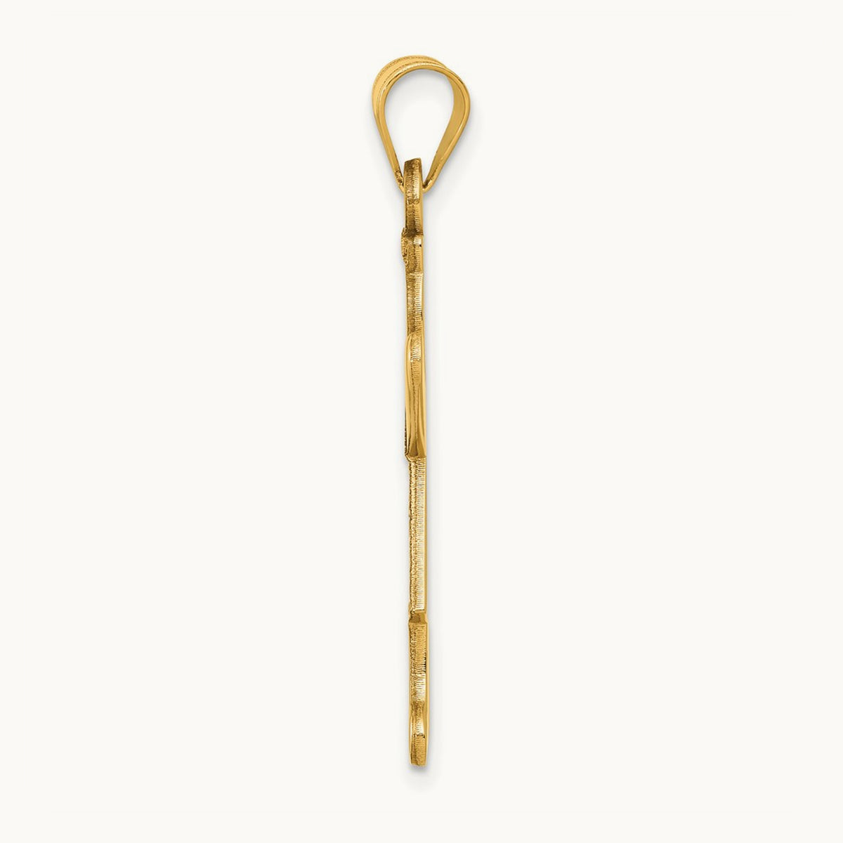 Laser Cut Girl Charm, 14K