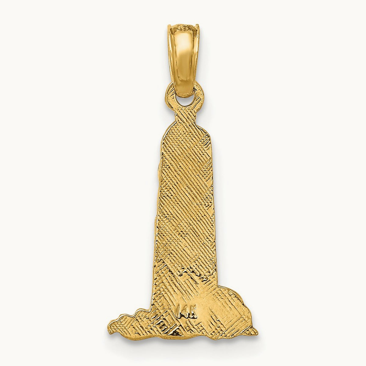 Small Lighthouse W/Building Charm, 14K