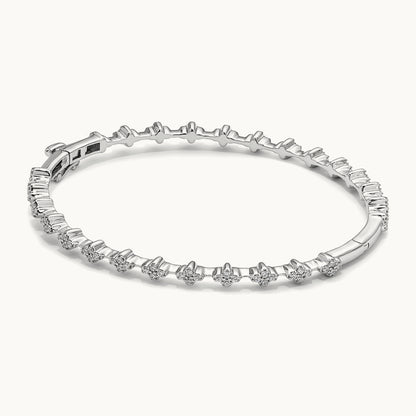 Hinged Bangle Bracelet, 1.00 ct tw Lab-Grown Diamond